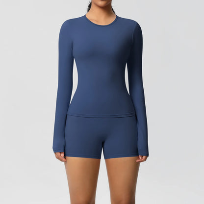 Frauen Yoga Set Schnell Trocknend Nylon Spandex Sport
