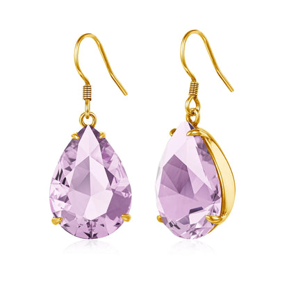 Damen-Ohrringe Tropfenform Aquamarin Blau Silber 925 Hochwertiger Luxus Schmuck Für Sie Geschenkidee