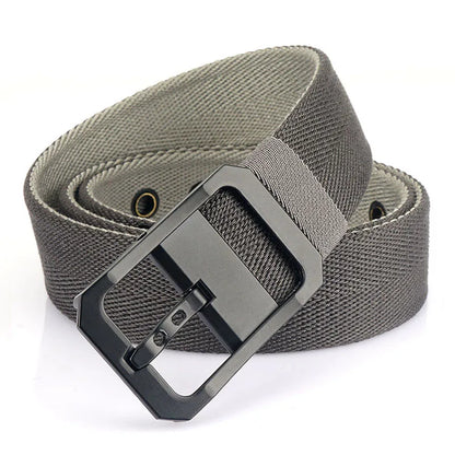 Unisex-Gürtel Aus Nylon Beidseitig Tragbar Reversibel Mit Metall-Schnalle 105–120 cm