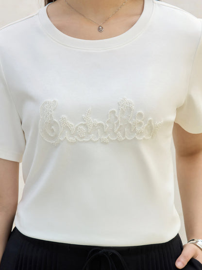 Elegantes Plus-Size Sommer-Shirt mit V-Ausschnitt und Doppellagen-Kragen für stilvolle Auftritte