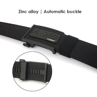 VATLY Multifunktions Tactical Gürtel Herren Nylon Rigid Automatik-Schnalle