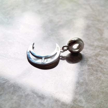 Damen-Charm-Anhaenger Mondmuschel suess aus Sterlingsilber