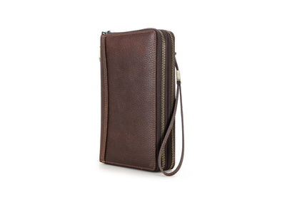 Herren Echtleder Geldbörse Vintage Luxus Business Handtasche Clutch Geldclip