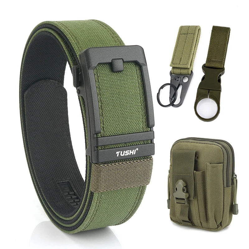 Unisex-Taktischer Gürtel aus 1100D Nylon mit Metall-Schnalle, Ideal für Airsoft-Pistolen