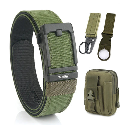 Unisex-Taktischer Gürtel aus 1100D Nylon mit Metall-Schnalle, Ideal für Airsoft-Pistolen