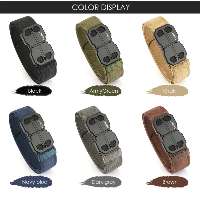 Herren-Gürtel 34mm Breite Mit Magnetverschluss Aus Nylon Für Alltag Und Freizeit Robust