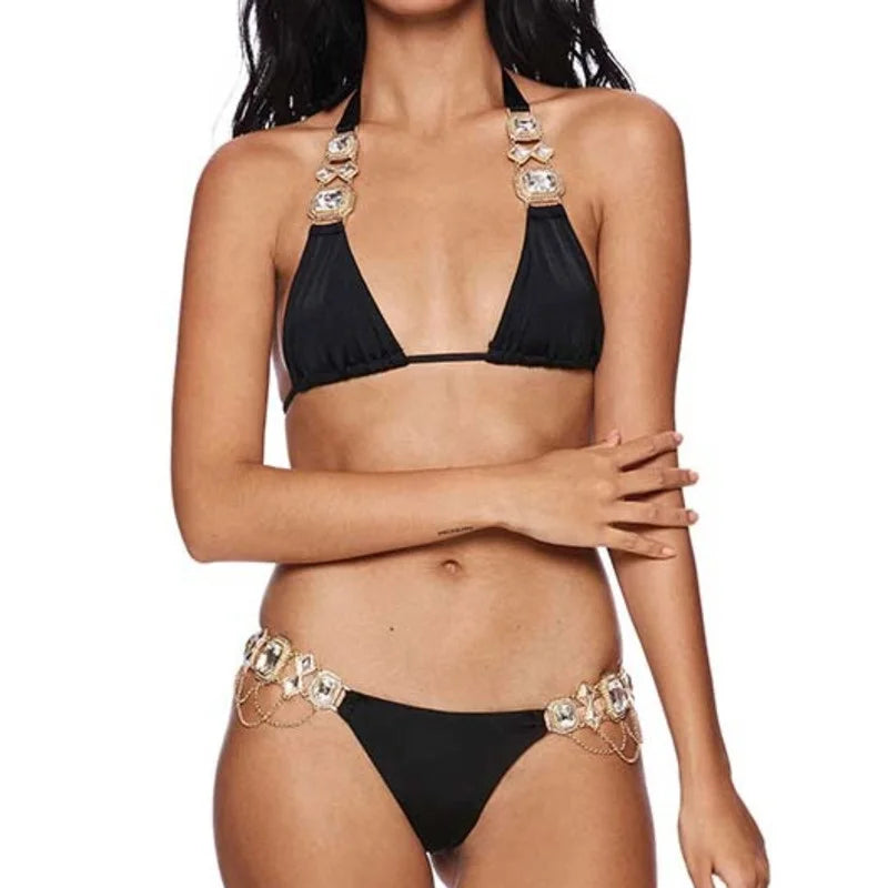 Spitzen-Bikini-Set mit Push-up-Effekt – verführerische Bademode für den Strand und Pool