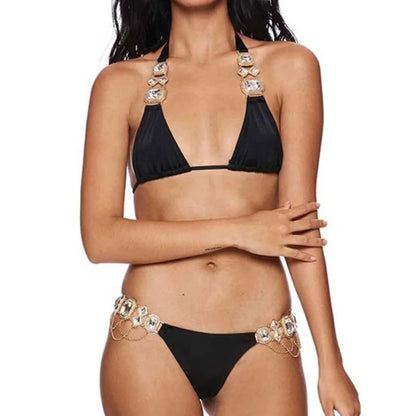 Spitzen-Bikini-Set mit Push-up-Effekt – verführerische Bademode für den Strand und Pool