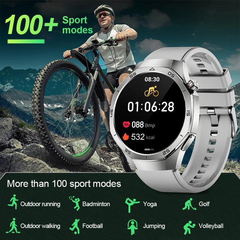 LIGE 2025 Neue Bluetooth Anruf Smart Uhr 1,53 "360*360 Benutzerdefinierte Zifferblatt Wasserdichte Sport Männer Frau Gesundheit Monitor smartwatch Für Mann
