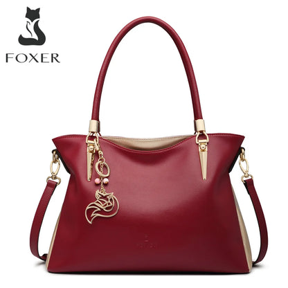 Damen Schultertasche aus Rindleder Crossbody-Tasche Luxuriöse Handtasche