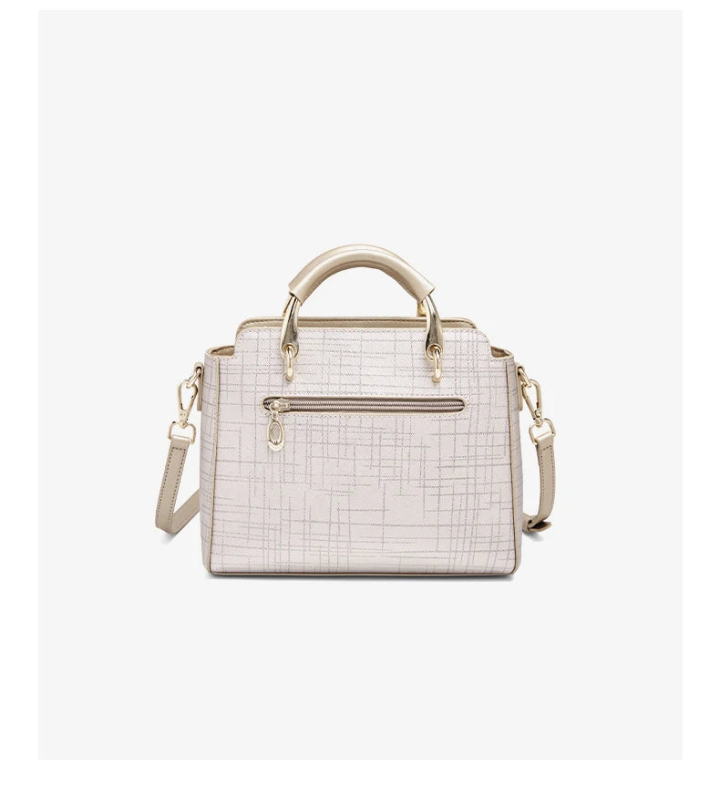Damen Schultertasche aus Split-Leder mit Luxus-Design Crossbody