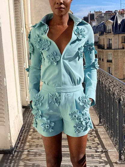 Minimalistischer Damen-Blazer mit Schalkragen, langen Ärmeln und Patchwork-Taschen – modisch und elegant