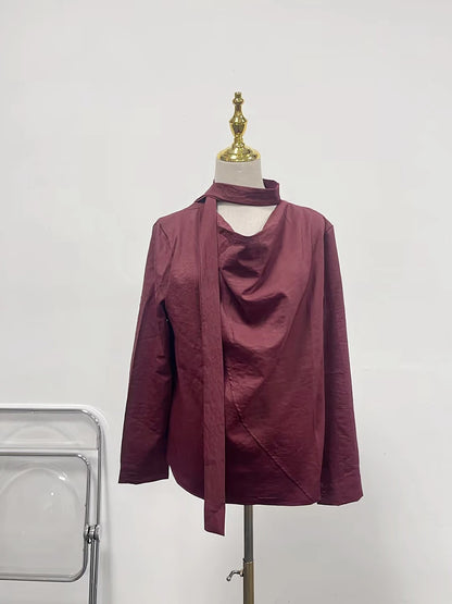 Elegante Damenjacke mit Reverskragen und langen Ärmeln – Patchwork-Design und Taschen für einen luxuriösen Look