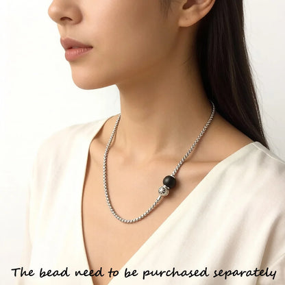 Damen-Halskette Basic Charm-Gliederkette aus Sterlingsilber