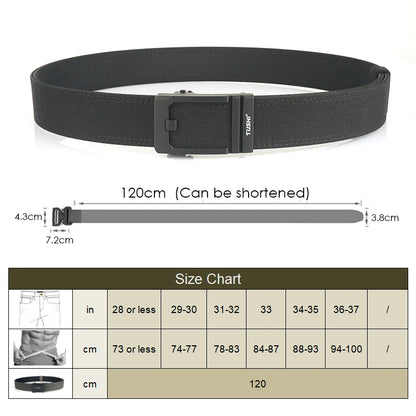 Unisex-Taktischer Gürtel aus 1100D Nylon mit Metall-Schnalle, Ideal für Airsoft-Pistolen