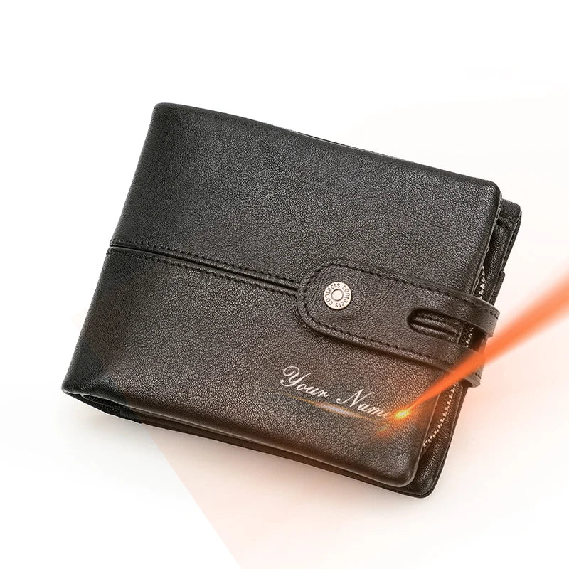 Herren Echtleder Geldbörse Bifold Vintage RFID Kartenhalter Geldclip Münzfach Reise