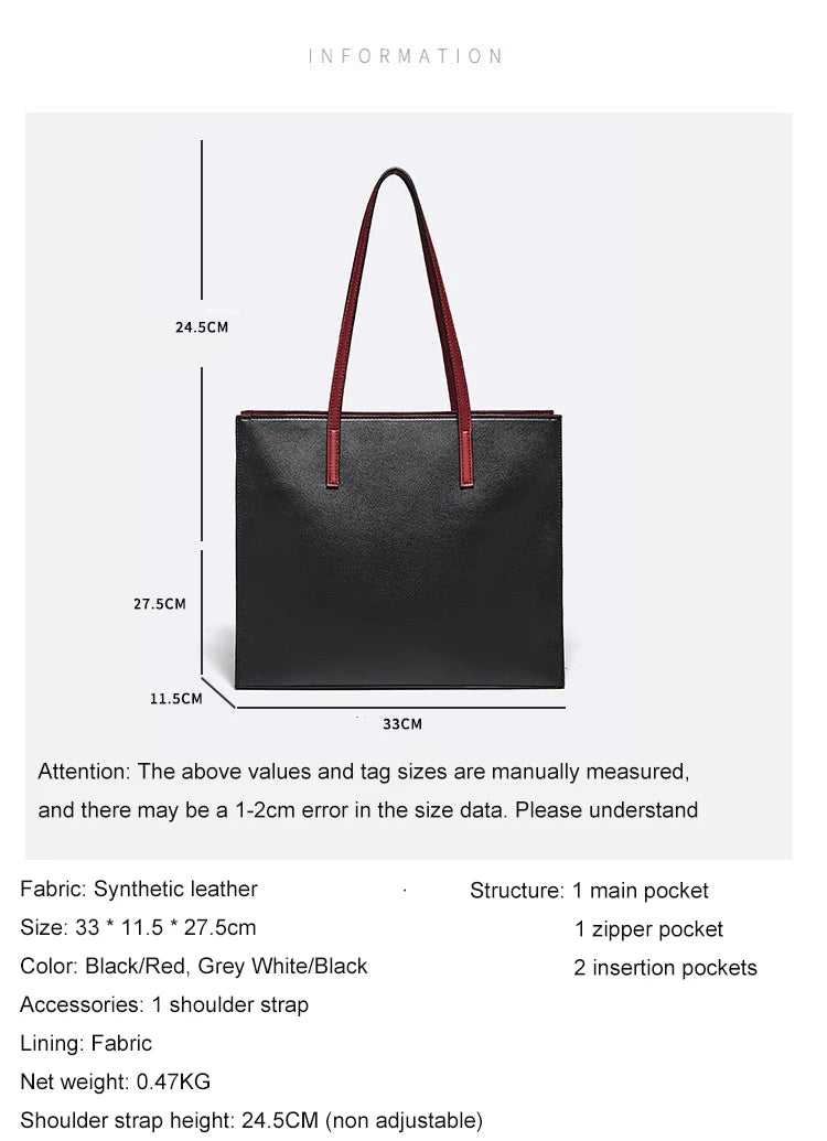 Damen Tote Bag aus PVC Casual