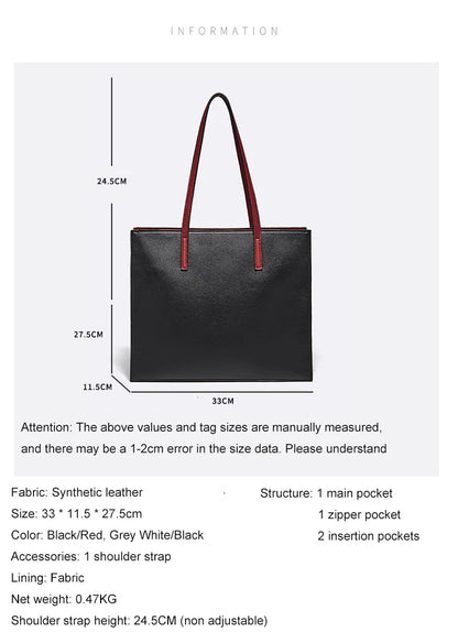 Damen Tote Bag aus PVC Casual