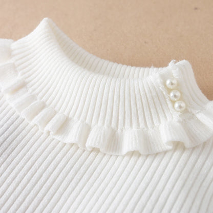 Mädchen Pullover 2024 Neue Winter Kinder Kleidung Kinder Tops Warme Strickwaren Kinder Pullover Baby Mädchen Rollkragen Pullover