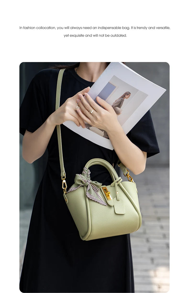 Damen Handtasche aus Split-Leder im Crossbody-Stil Luxus