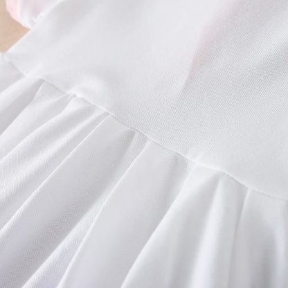 Kinder Kleid Sommer Drehen-unten Kragen Kinder Mädchen Kleidung Mode Nette Kleinkind Baby Mädchen Kleidung Sommer Kleid Mädchen