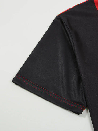 Sommerliches Polohemd mit Farbblock-Design und atmungsaktivem, bequemem Kurzarm – ideal für legere Anlässe