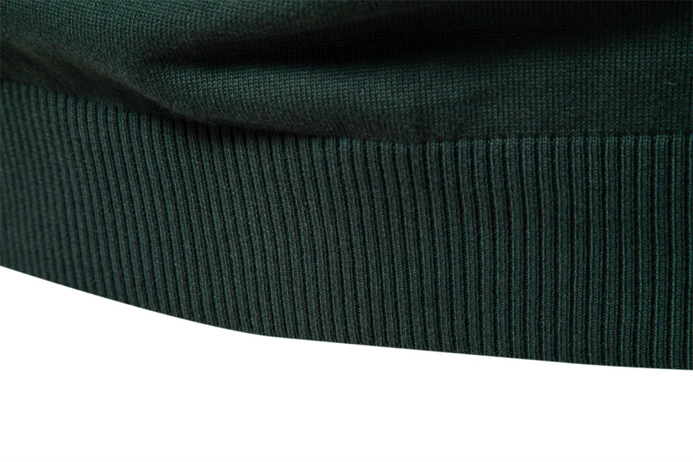 Herren Pullover aus Baumwolle mit Stehkragen für lässige Business-Looks
