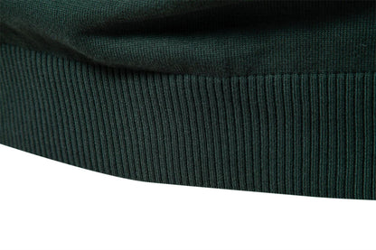 Herren Pullover aus Baumwolle mit Stehkragen für lässige Business-Looks
