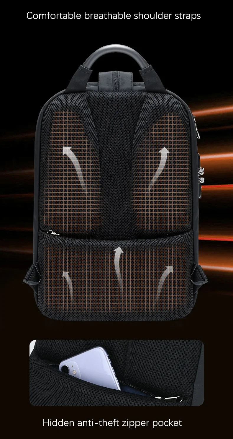 Damen-Rucksack Business Stil Großes Fassungsvermögen mit Laptopfach und Gepolstertem Rücken