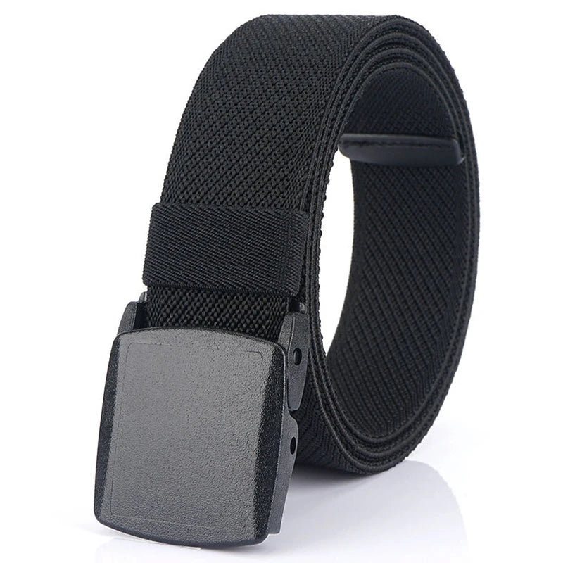 Unisex-Gürtel Elastisch Aus Canvas Mit Nylon-Schnellverschluss 3,8 cm Breite Für Outdoor
