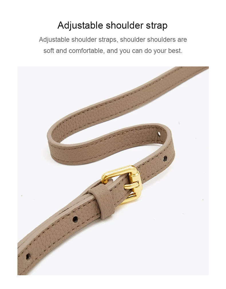Damen Schultertasche Crossbody aus echtem Leder und Mikrofaser
