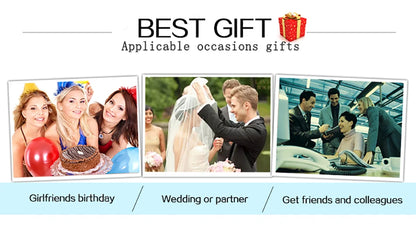 Werbegrafik „Best gift“ mit Geschenkideen für verschiedene Anlässe