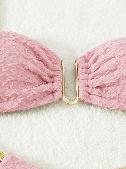 Floraler Bikini-Set mit Push-up-Effekt – Sexy Bademode für Damen am Strand oder Pool