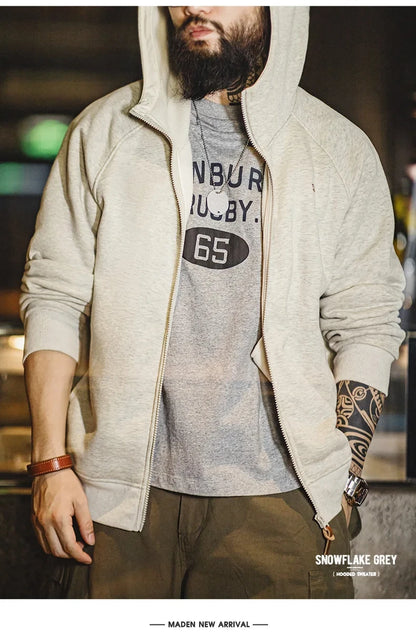 Herren Sportjacke in Grau Polar Fleece Verdickt Warme Sportjacke Reißverschluss
