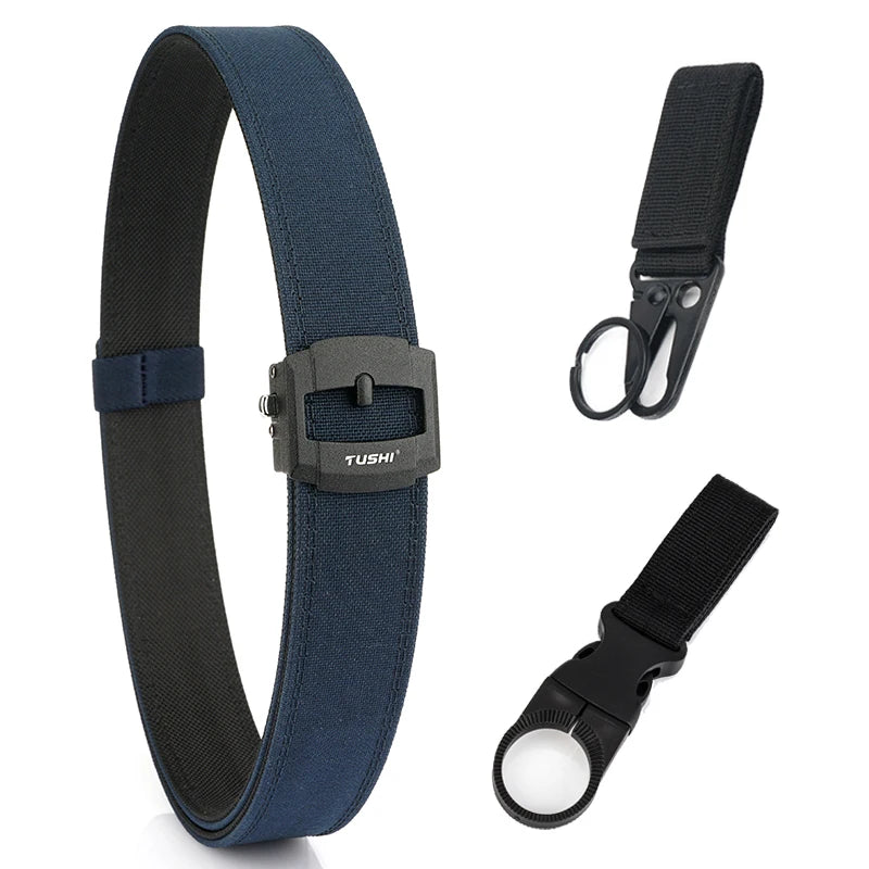 Herren-Taktischer Gürtel aus Nylon mit automatischer Metallschnalle für Outdoor-Einsatz