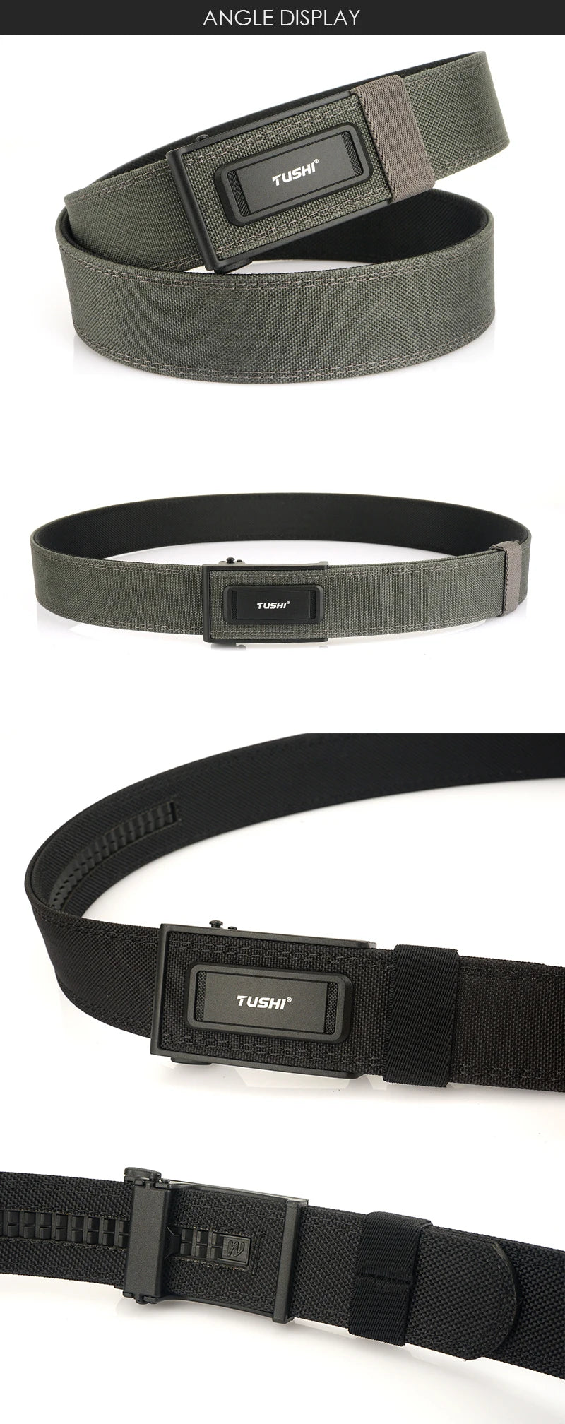 Herren-Taktischer Gürtel Mit Metall-Schnalle Für Outdoor-Einsatz 3,8 cm Breite Aus Polyester