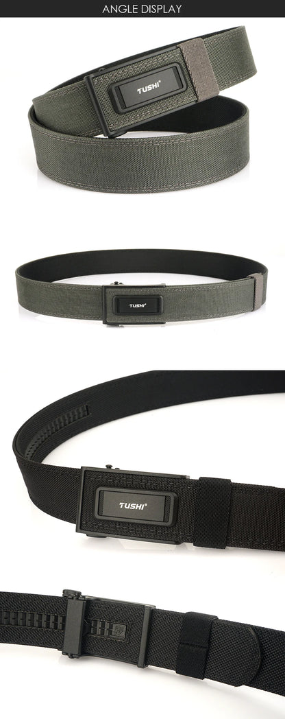 Herren-Taktischer Gürtel Mit Metall-Schnalle Für Outdoor-Einsatz 3,8 cm Breite Aus Polyester