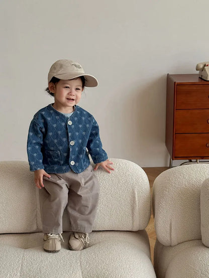 Kinder Casual Hosen aus Denim in Blau für Jungen im Herbst