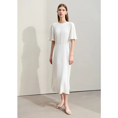 Ärmelloses Sommer-Camisole-Kleid mit Trägerkragen und Faltenrock – lockerer Schnitt für Damenmode
