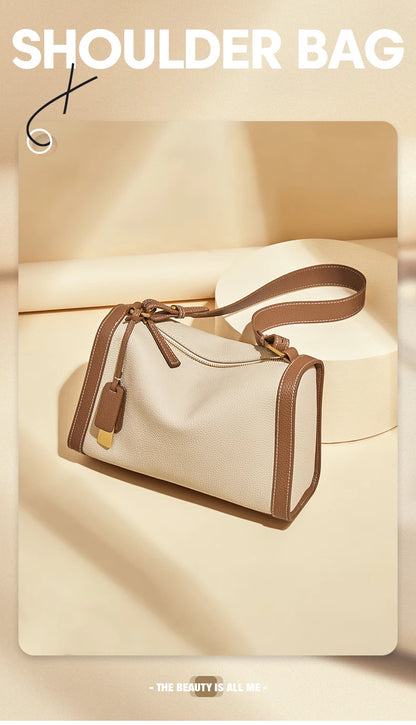 Female Shoulder Bag Aus Cowhide Leather Vintage Soft Messenger Crossbody