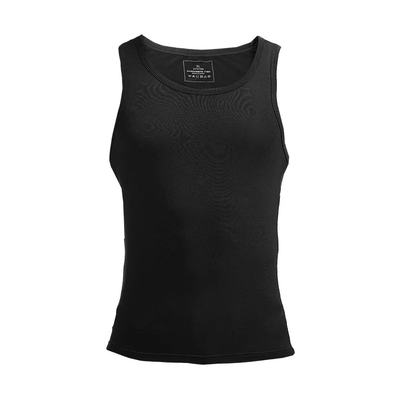 Ärmelloses Herren-Trainingsshirt mit gekämmter Textur – schnelltrocknend für Sport und Freizeit im Sommer