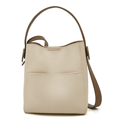 Damen Schultertasche Crossbody aus Splitleder mit großer Kapazität