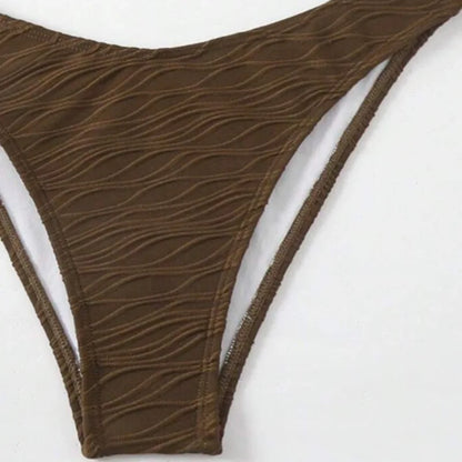 Patchwork-Bikini-Set mit Push-up-Effekt – Sexy Bademode für Damen am Strand und Pool