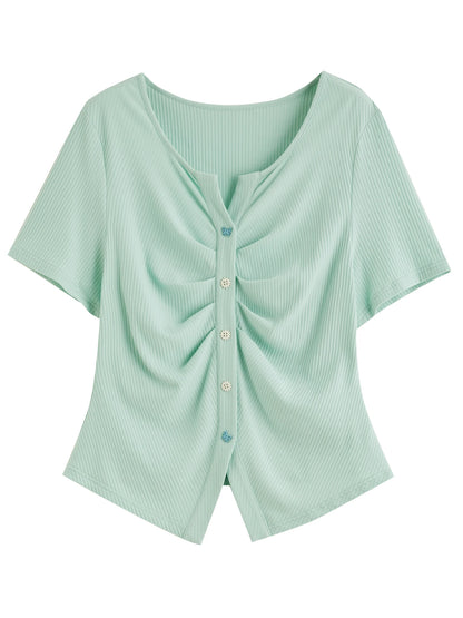 Lässiges Damenhemd mit botanischem Muster aus Lyocell-Mischung – schmeichelhafte Silhouette für einen eleganten Freizeitlook