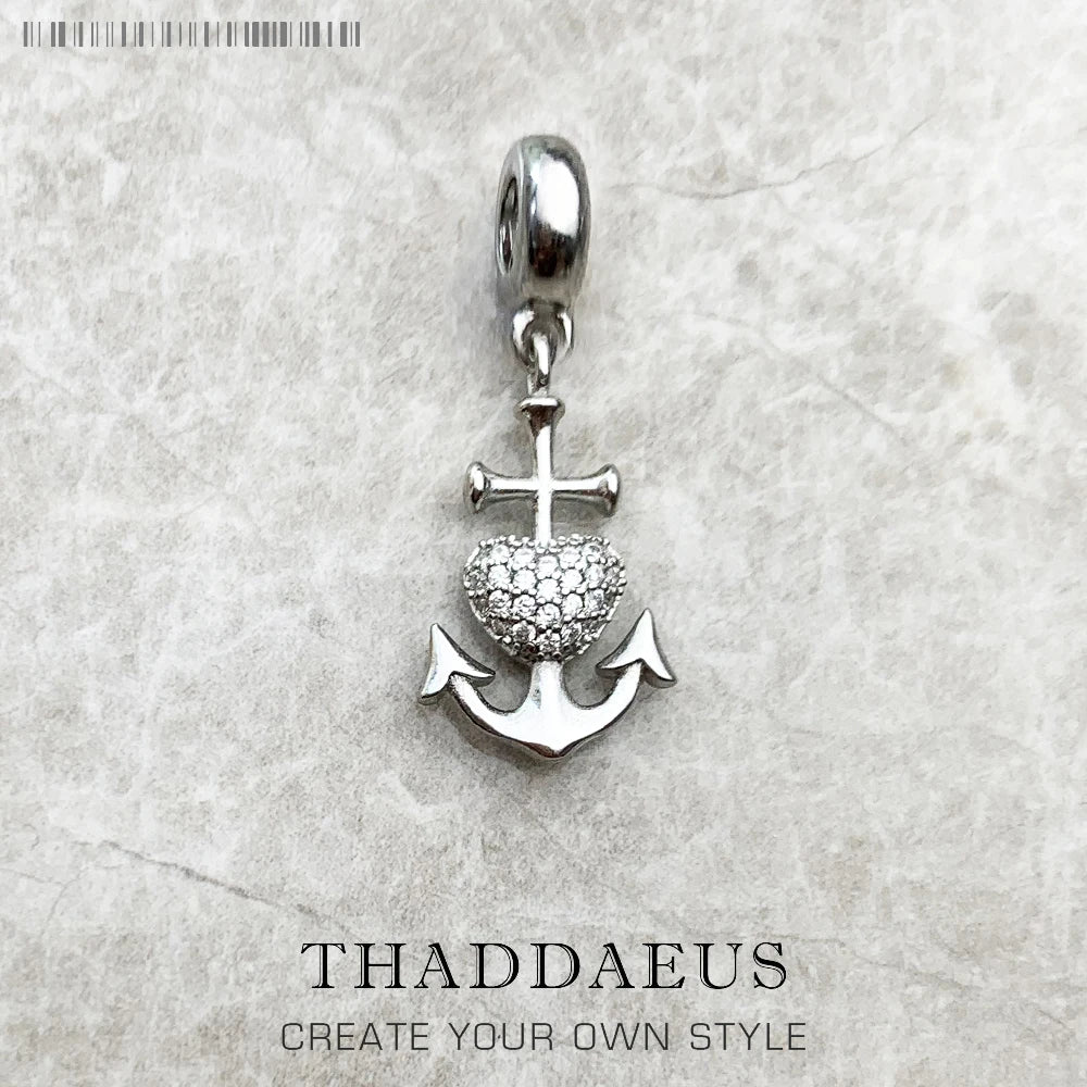 Damen-Charm Faith Hope Love Kreuz Herz Anker aus Sterlingsilber