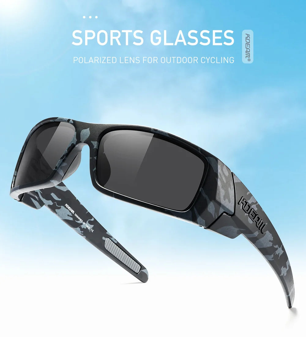 Sonnenbrille Angeln schwarz photochrom Nachtsicht Totenkopf-Etui Herren
