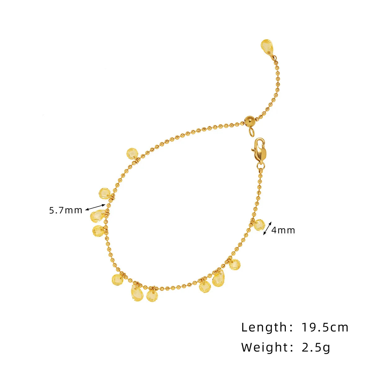 Damen-Armband Quaste mit Zirkonia