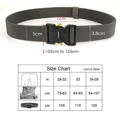 Herren-Stretch-Gürtel mit Schnellverschluss aus Metall 105-125 cm Ideal für Alltag und Arbeit