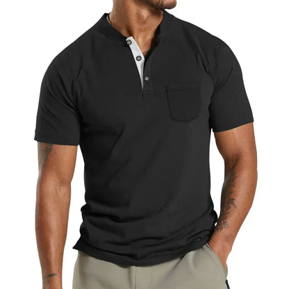 Herren Kurzarm-Poloshirt mit Knopfleiste und Reverskragen – ideal für den Sommer