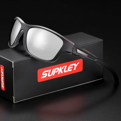 Sonnenbrille Sport oval polarisiert UV400 Spiegel Herren Damen